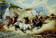 unknow artist Horses 048 china oil painting reproduction
